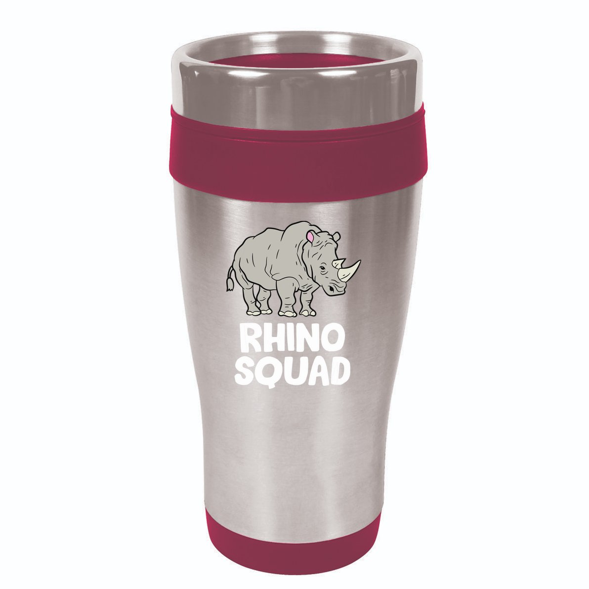 Team Rhino Rhino Squad Love Rhinoceros 16oz Travel Tumbler