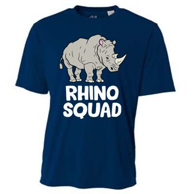 Team Rhino Rhino Squad Love Rhinoceros Cooling Performance Crew T-Shirt