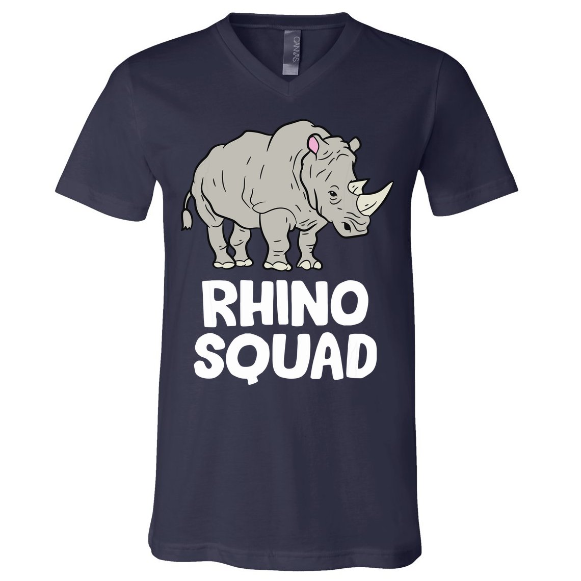 Team Rhino Rhino Squad Love Rhinoceros V-Neck T-Shirt