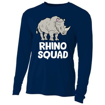 Team Rhino Rhino Squad Love Rhinoceros Cooling Performance Long Sleeve Crew