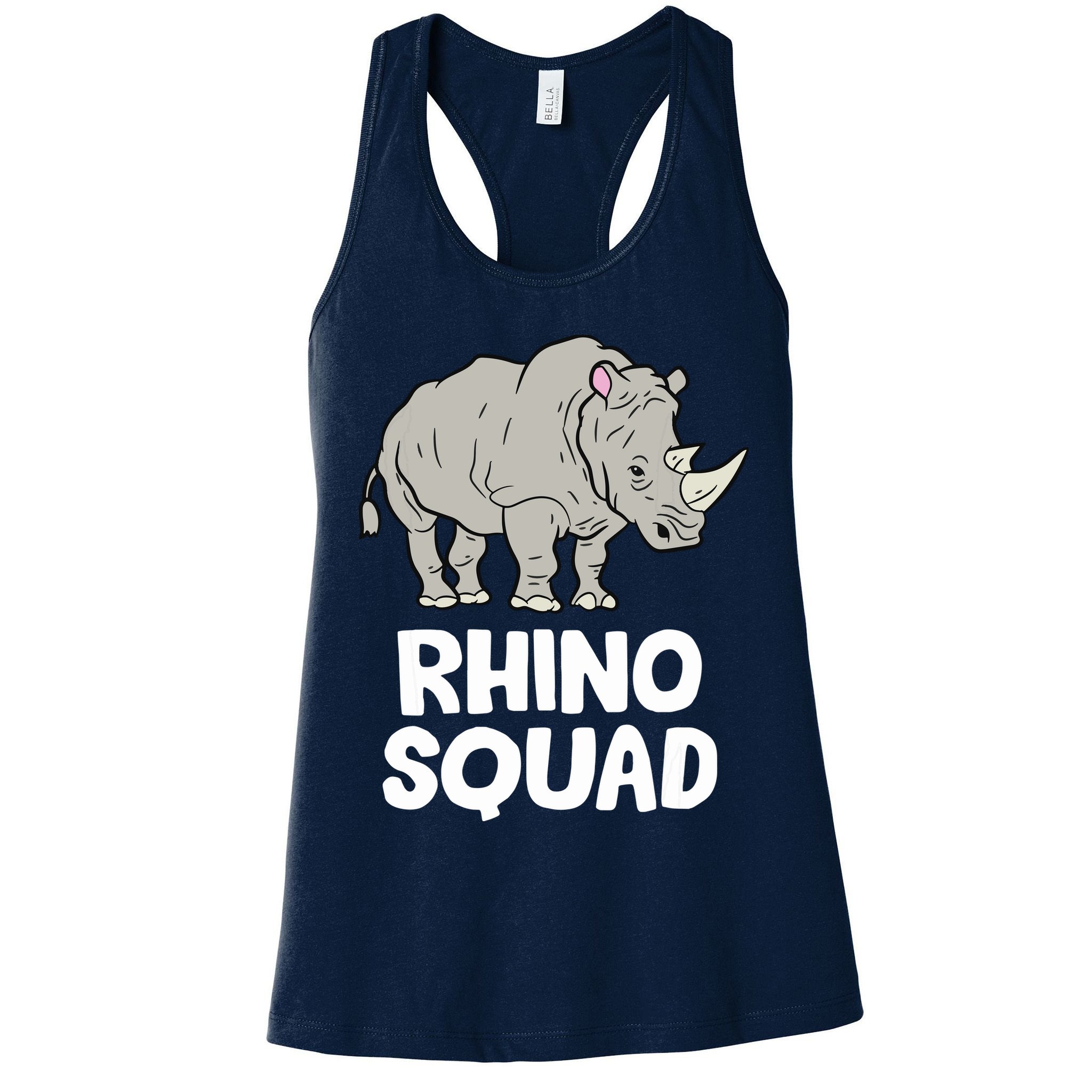 Team Rhino Rhino Squad Love Rhinoceros Womens Tank Top