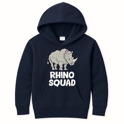 Team Rhino Rhino Squad Love Rhinoceros Kids Hoodie