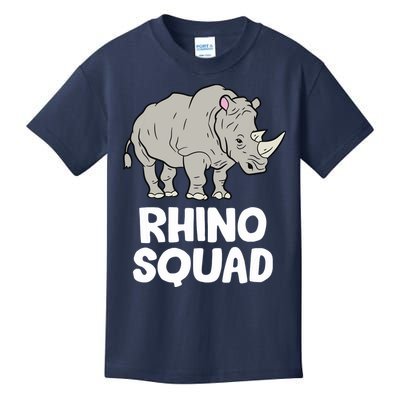 Team Rhino Rhino Squad Love Rhinoceros Kids T-Shirt
