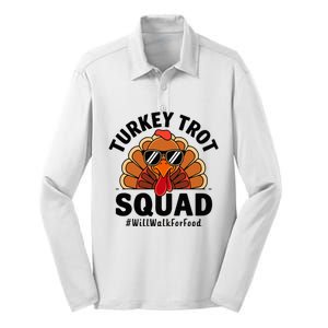 Thanksgiving Race Run Footrace Turkey Trot Squad Silk Touch Performance Long Sleeve Polo