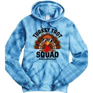 Thanksgiving Race Run Footrace Turkey Trot Squad Tie Dye Hoodie