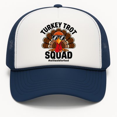 Thanksgiving Race Run Footrace Turkey Trot Squad Trucker Hat