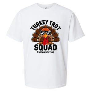 Thanksgiving Race Run Footrace Turkey Trot Squad Sueded Cloud Jersey T-Shirt