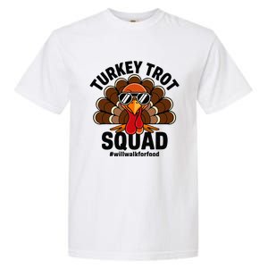 Thanksgiving Race Run Footrace Turkey Trot Squad Garment-Dyed Heavyweight T-Shirt