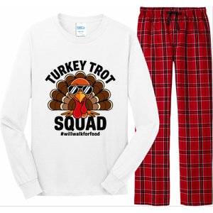 Thanksgiving Race Run Footrace Turkey Trot Squad Long Sleeve Pajama Set