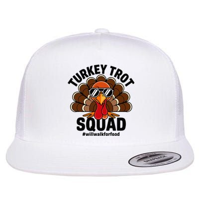 Thanksgiving Race Run Footrace Turkey Trot Squad Flat Bill Trucker Hat