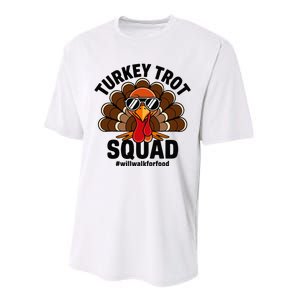 Thanksgiving Race Run Footrace Turkey Trot Squad Performance Sprint T-Shirt