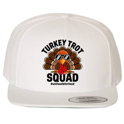 Thanksgiving Race Run Footrace Turkey Trot Squad Wool Snapback Cap