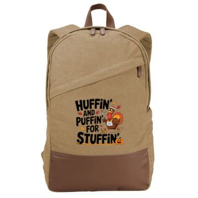 Thanksgiving Run Race Footrace Turkey Trot 2024 Cotton Canvas Backpack