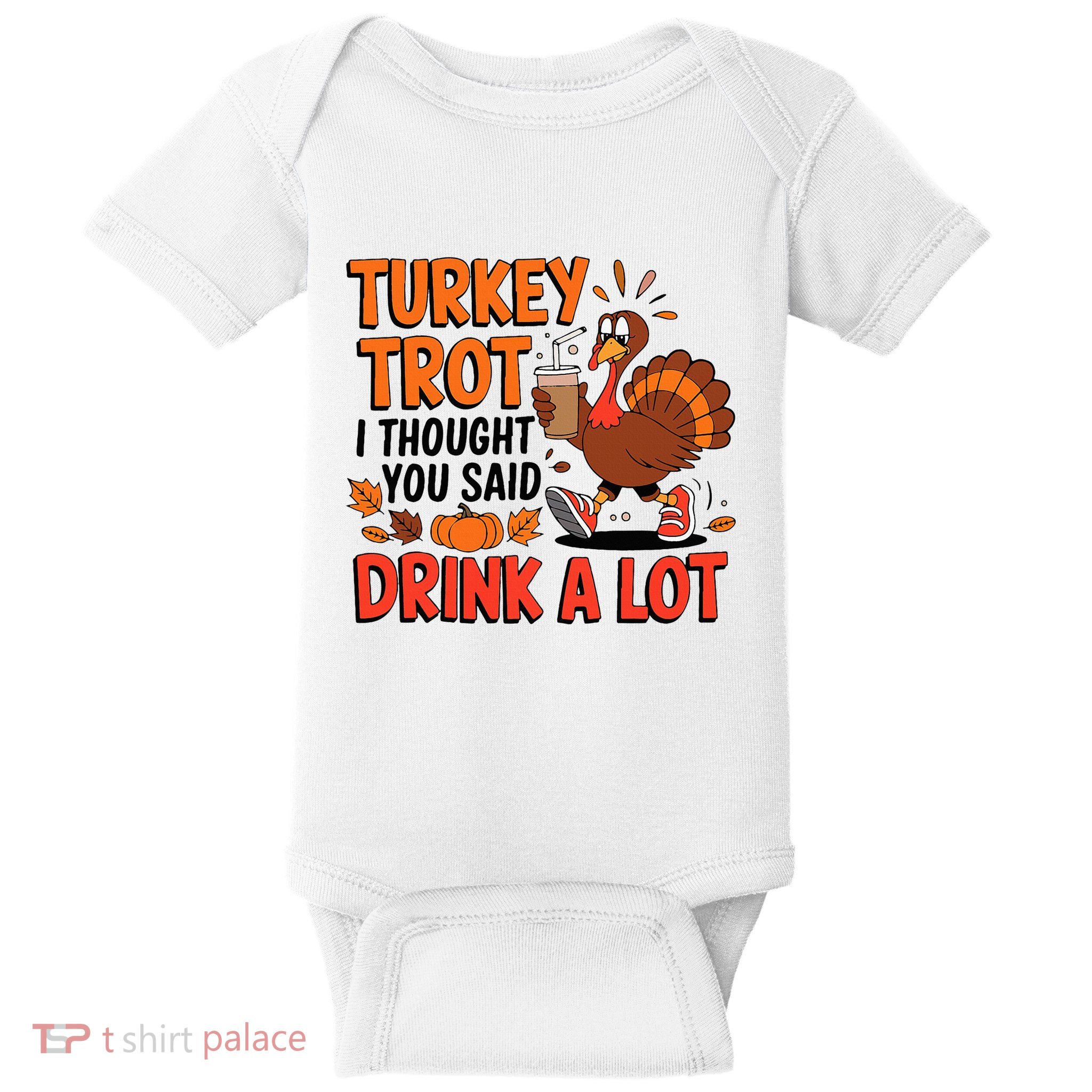 Thanksgiving Run Race Footrace Turkey Trot 2024 Baby Bodysuit