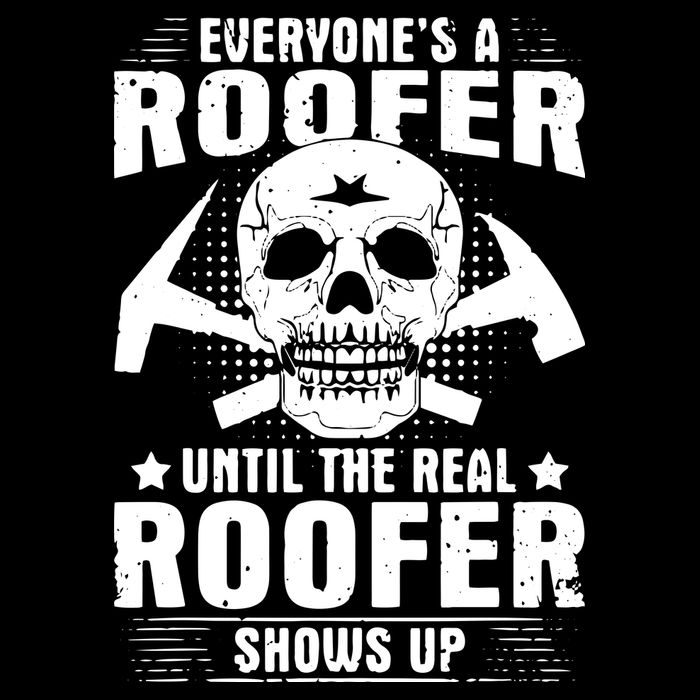 The Real Roofer Shows Up Funny Roofing For Men MM 7-Panel Snapback Hat