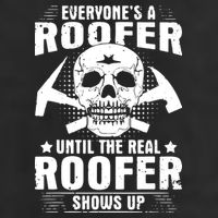 The Real Roofer Shows Up Funny Roofing For Men MM Golf Towel