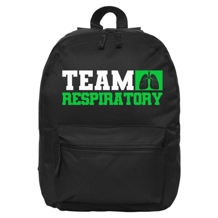 Team Respiratory Respirotary Therapist funny 16 in Basic Backpack