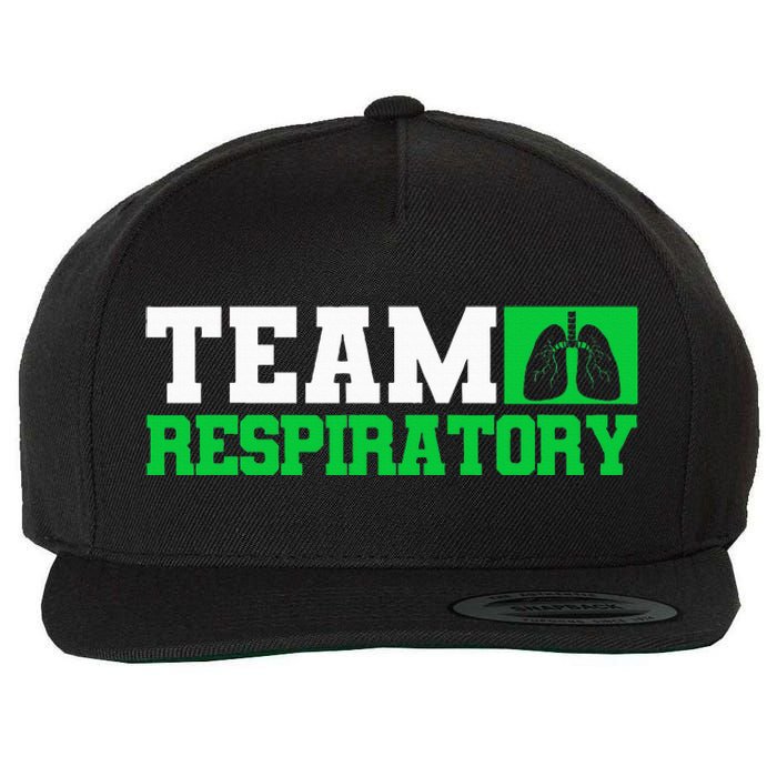 Team Respiratory Respirotary Therapist funny Wool Snapback Cap