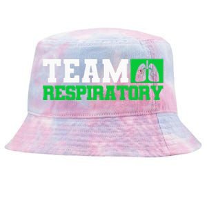 Team Respiratory Respirotary Therapist funny Tie-Dyed Bucket Hat