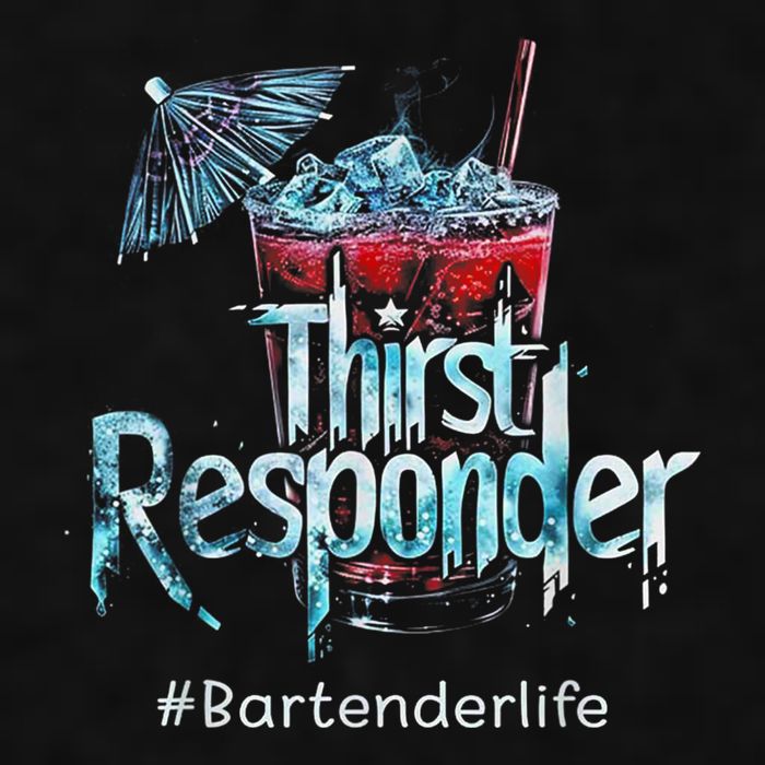 Thirst Response Responder Funny Bartender Mixologists Ladies PosiCharge Tri-Blend Wicking Tank