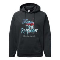 Thirst Response Responder Funny Bartender Mixologists Performance Fleece Hoodie