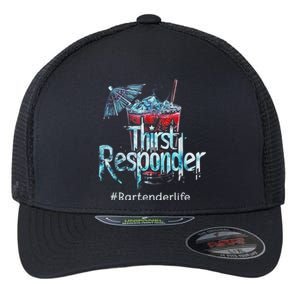 Thirst Response Responder Funny Bartender Mixologists Flexfit Unipanel Trucker Cap