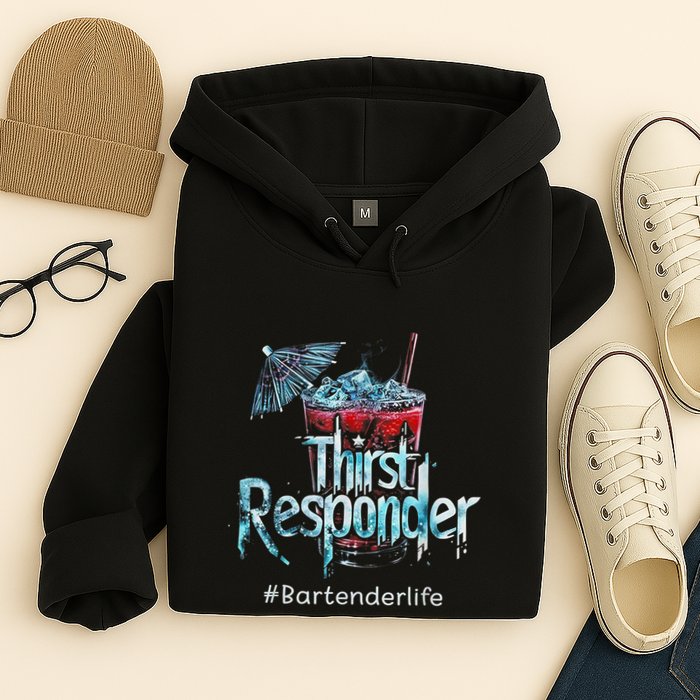 Thirst Response Responder Funny Bartender Mixologists Hoodie