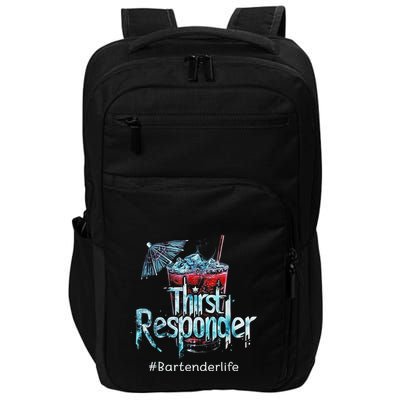 Thirst Response Responder Funny Bartender Mixologists Impact Tech Backpack