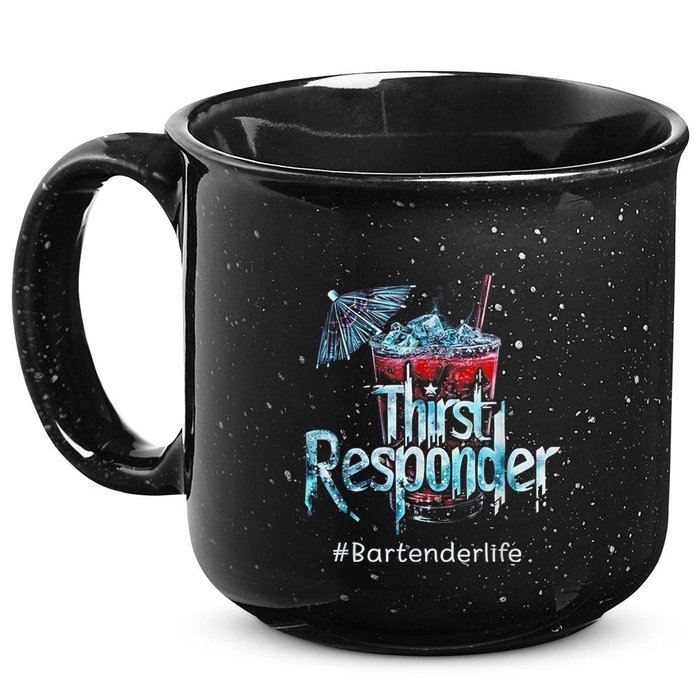 Thirst Response Responder Funny Bartender Mixologists 15oz Campfire Ceramic Mug