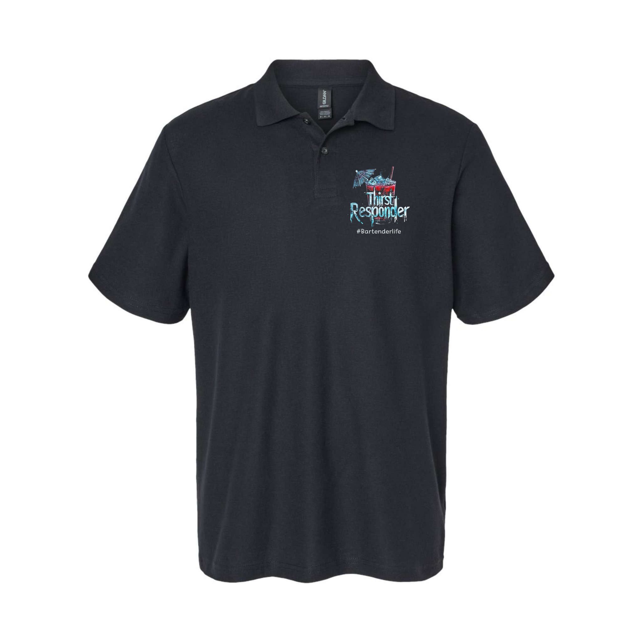 Thirst Response Responder Funny Bartender Mixologists Polo