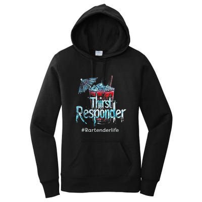 Thirst Response Responder Funny Bartender Mixologists Women's Pullover Hoodie