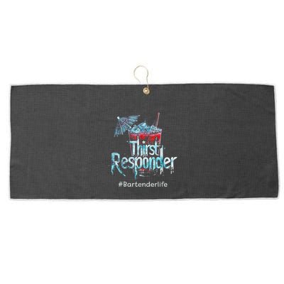 Thirst Response Responder Funny Bartender Mixologists Large Microfiber Waffle Golf Towel