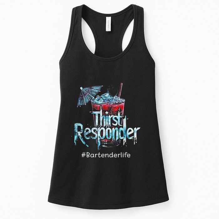 Thirst Response Responder Funny Bartender Mixologists Womens Tank Top