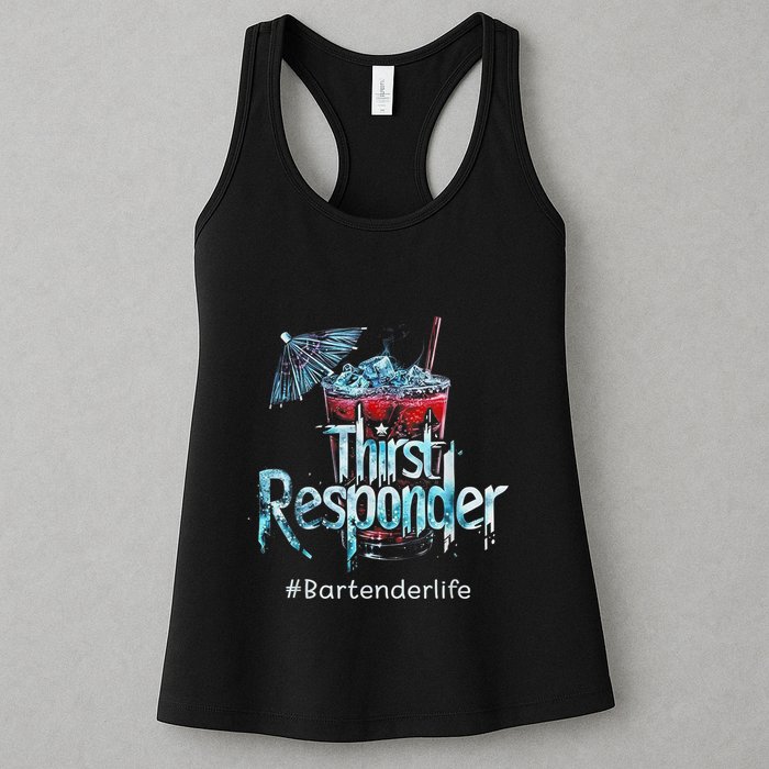 Thirst Response Responder Funny Bartender Mixologists Womens Tank Top