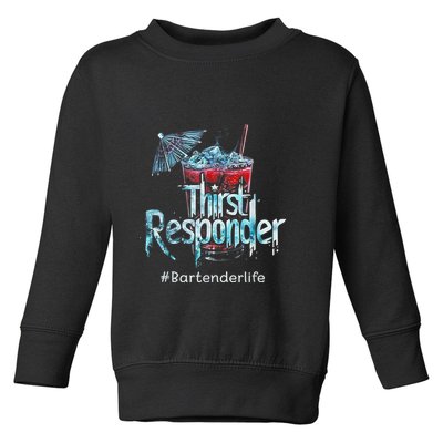 Thirst Response Responder Funny Bartender Mixologists Toddler Sweatshirt