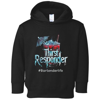Thirst Response Responder Funny Bartender Mixologists Toddler Hoodie