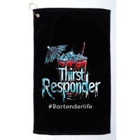 Thirst Response Responder Funny Bartender Mixologists Golf Towel