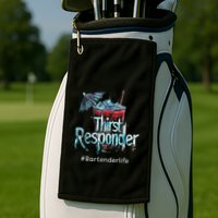 Thirst Response Responder Funny Bartender Mixologists Golf Towel