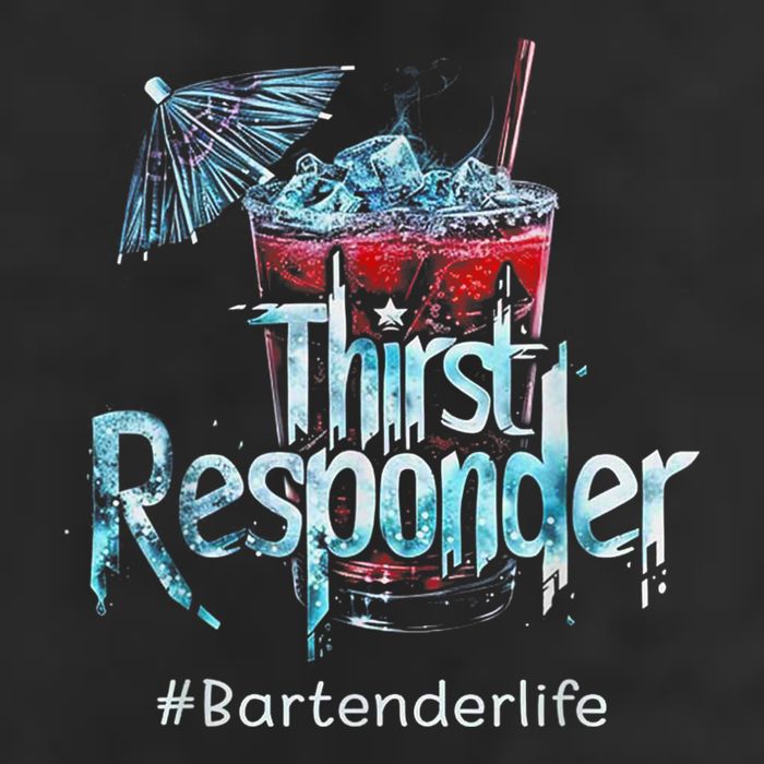Thirst Response Responder Funny Bartender Mixologists Golf Towel