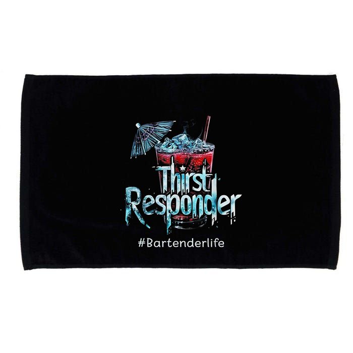 Thirst Response Responder Funny Bartender Mixologists Microfiber Hand Towel