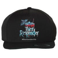 Thirst Response Responder Funny Bartender Mixologists Wool Snapback Cap