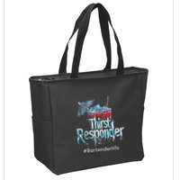 Thirst Response Responder Funny Bartender Mixologists Zip Tote Bag