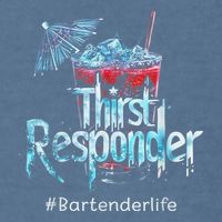 Thirst Response Responder Funny Bartender Mixologists Garment-Dyed Sweatshirt