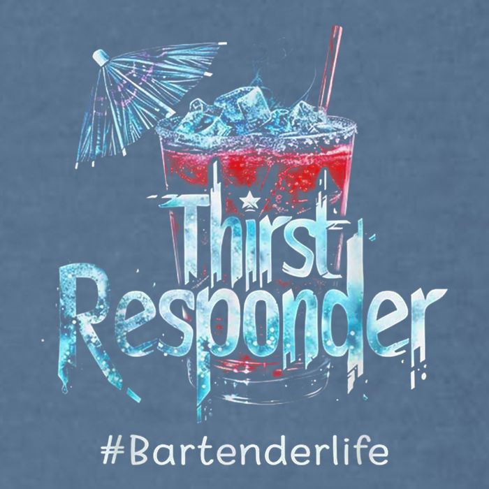 Thirst Response Responder Funny Bartender Mixologists Garment-Dyed Sweatshirt