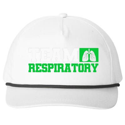 Team Respiratory Respirotary Therapist Snapback Five-Panel Rope Hat