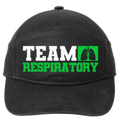 Team Respiratory Respirotary Therapist 7-Panel Snapback Hat