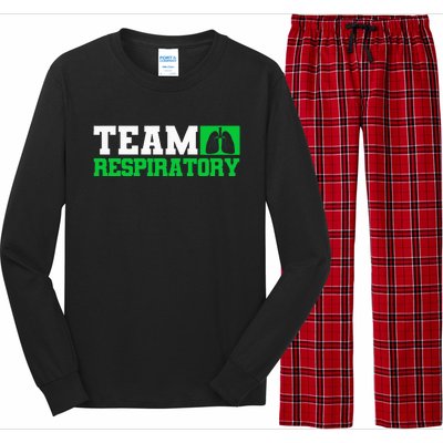 Team Respiratory Respirotary Therapist Long Sleeve Pajama Set