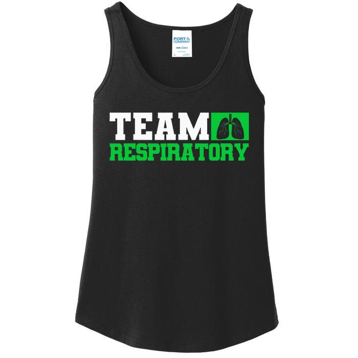 Team Respiratory Respirotary Therapist Ladies Essential Tank