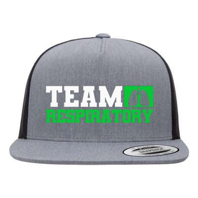 Team Respiratory Respirotary Therapist Flat Bill Trucker Hat