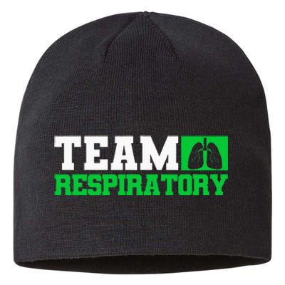 Team Respiratory Respirotary Therapist Sustainable Beanie